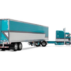 First Gear 1/64 Diecast Trucks Peterbilt 379 with 63" and 53' Utility Trailer
