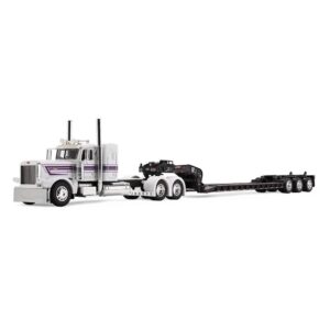 DCP -Peterbilt 389 Flat top sleeper cab with Fontaine Magnitude Tri axle lowboy