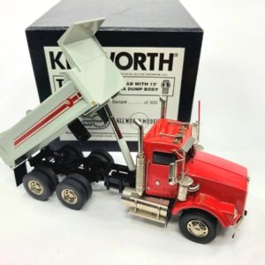 Kenworth T800 Columbia Dump Truck - Red - CCM Brass 1:48 Scale Model