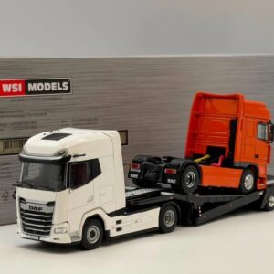 WSI | DAF XG+ + 3 Axle Truck Transporter + 95XF Super Space DAF Load 1:50 Scale