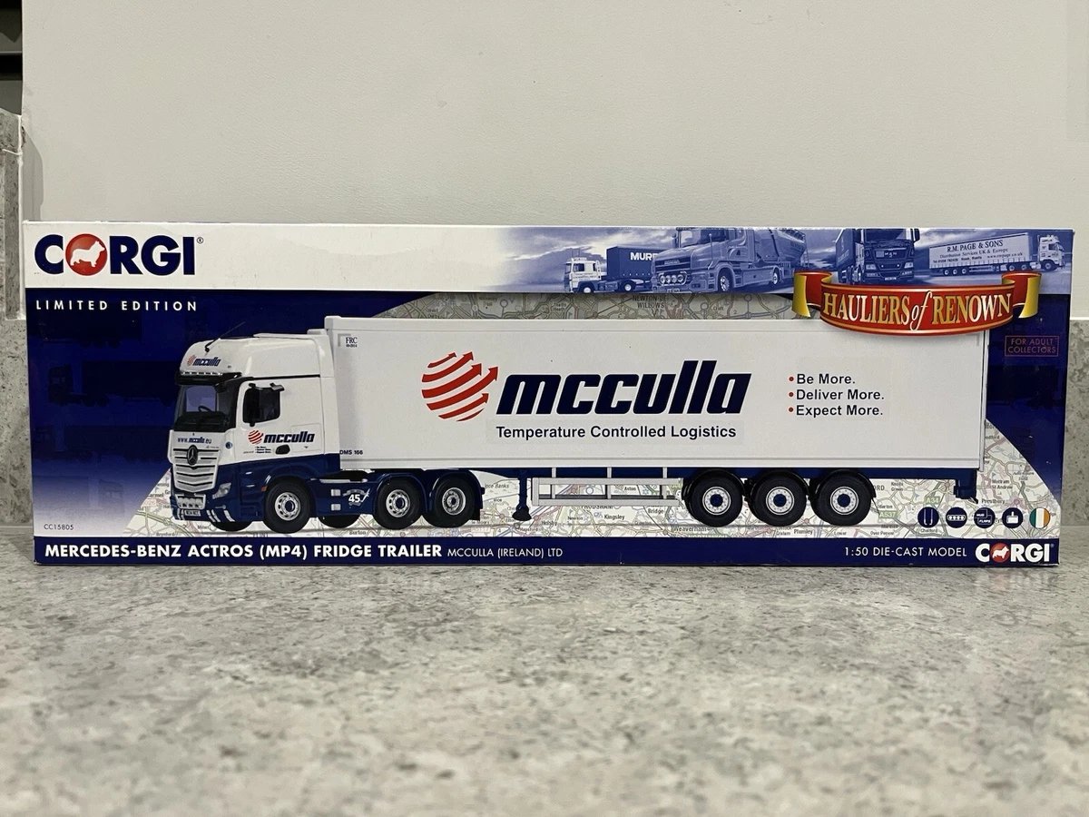 Corgi - Mercedes Benz MP4 & Fridge Trailer - McCulla - CC15805 - 1:50 - Mint/New - Image 8