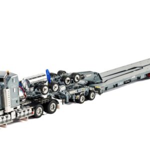 Mercury Silver; KENWORTH T909 COMBINATION 2X8 DOLLY + 4X8 SWINGWING TRAILER