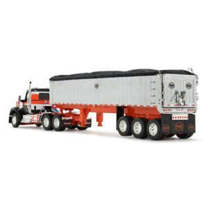 Kenworth W990 Day Cab & MAC Coal End Dump (Black/Orange)