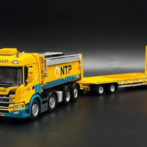 Scania G normal tipper truck lowloader drawbar trailer " NTP " WSI models 1:50