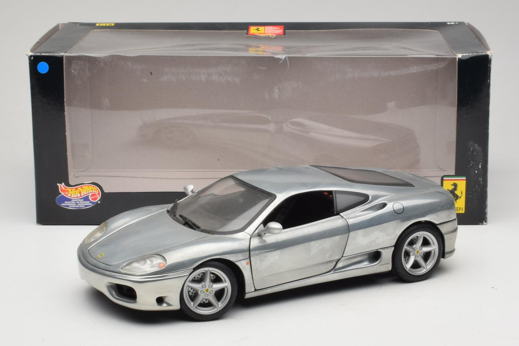 Ferrari 360 Modena Chrome Silver Hot Wheels 1:18 - Image 6