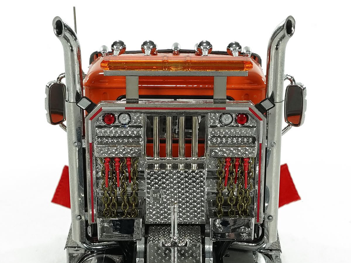 Mack Titan Tri-Axle with Fontaine 100-Ton 5-Axle Drop Side Rail Trailer - Orange 2010 - Image 4
