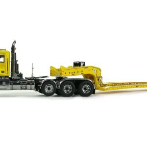 Mack Titan Tri-Axle with Fontaine 100-Ton 5-Axle Drop Side Rail Trailer - Yellow 1021