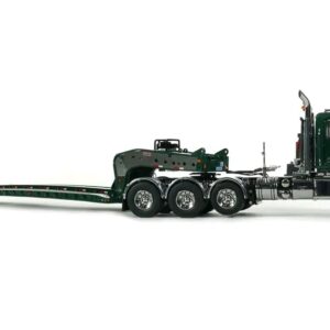 Mack Titan Tri-Axle with Fontaine 100-Ton 5-Axle Drop Side Rail Trailer - Green 6005