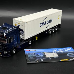 Scania R highline CR20H 4×2 flex container trailer + 40ft reefer container carrier Van Suijdam WSI Truck Models