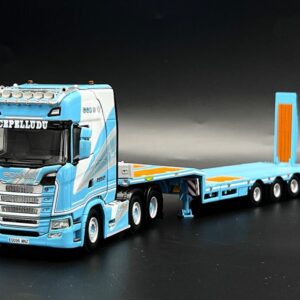 Scania S highline CS20H 6×2 semi low loader with ramps Cepelludo WSI Truck Models